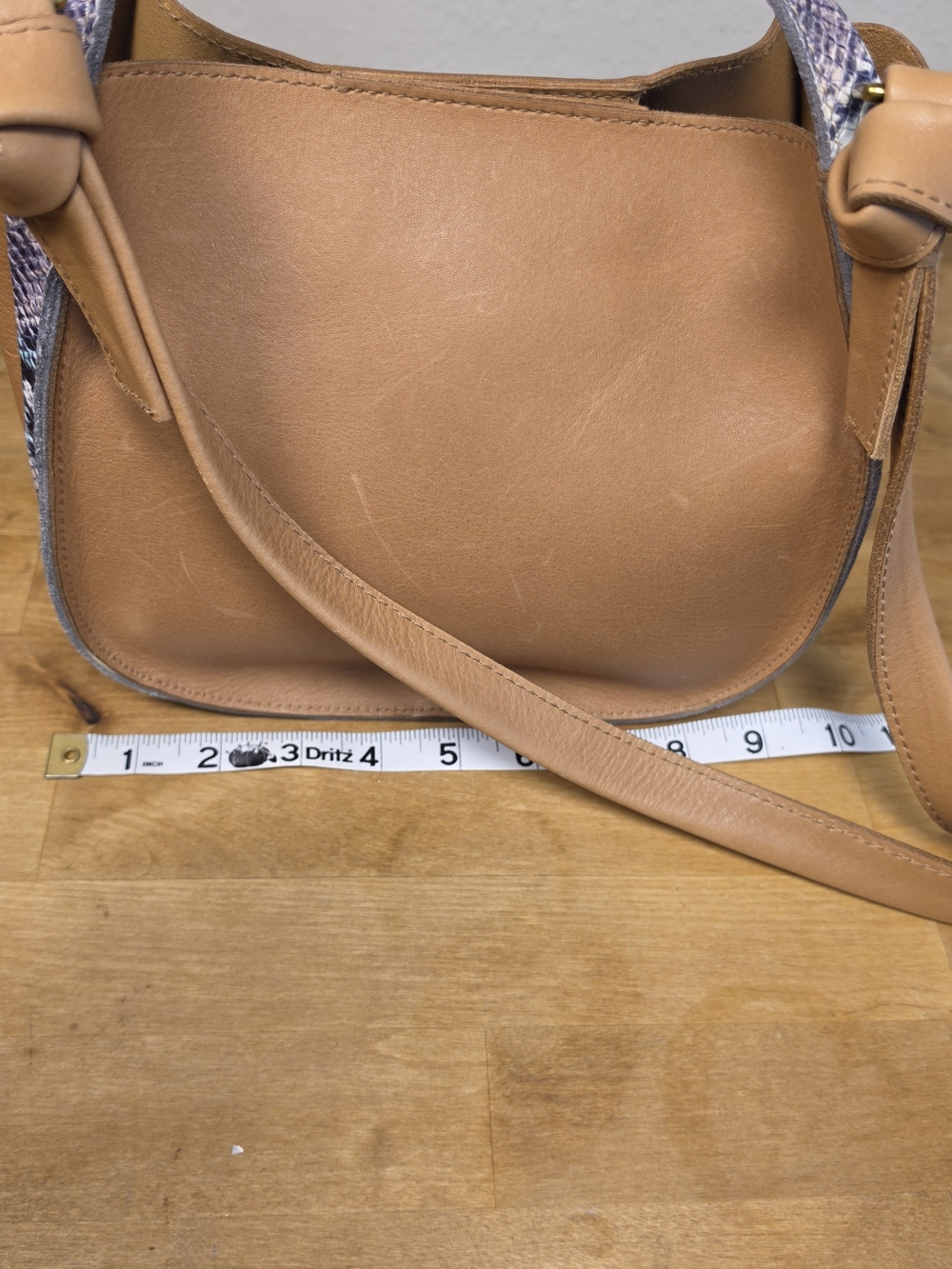 Madewell The Sydney Crossbody Bag Snake Embossed Leather Handbag NWT MD183 - Picture 6 of 15